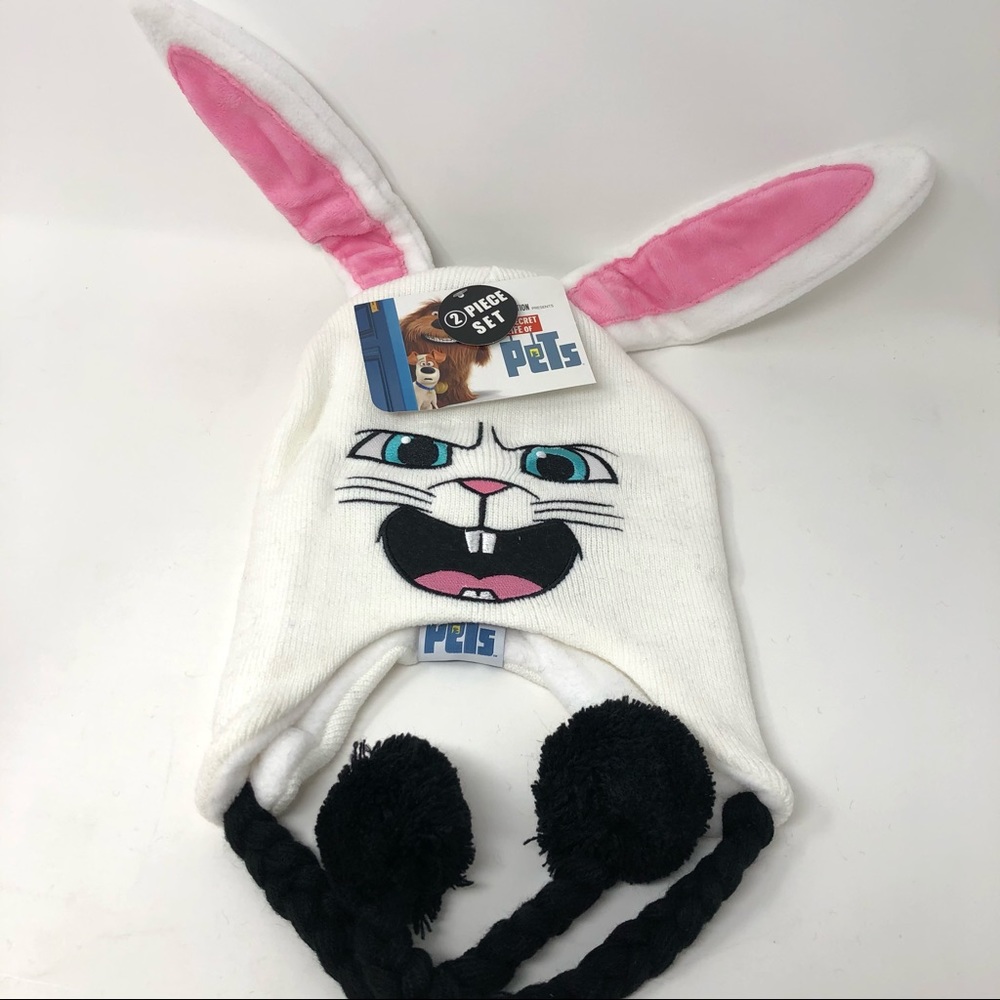 Secret Life of Pets Winter Knit Hat & Glove Snowball